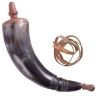 Simple Powder Horn with leather straps