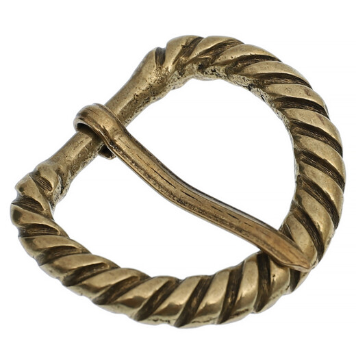 Single-looped buckle with notched frame 1250-1650