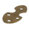 Medieval belt end fitting perforated