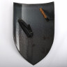 Steel shield with hammered look finish 70x45cm