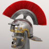 Roman centurion helmet including plume and leather liner