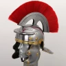 Römischer Zenturio-Helm inklusive Federbusch und Lederfutter