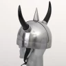 Helma s rohy àla Viking, koženková výstelka