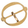 Double loop oval baldrick buckle with lobed strap bar c.1630-1690