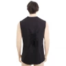 Black pirate waistcoat with back lace up