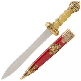 Red-gold Roman dagger with scabbard