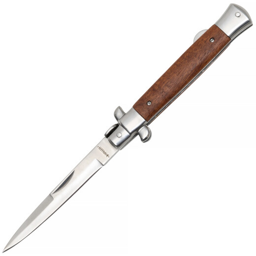 Stiletto pocket knife Redwood