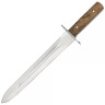 Sturdy dagger with leather sheath
