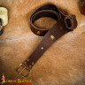 Pirate Brown Leather Belt with Sword Holder