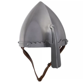 Svatováclavská přilba, normanská helma s nánosníkem, 9. století