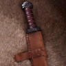 Langsax , Vikingský sax s rukojetí potaženou kůží