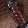 Langsax , Vikingský sax s rukojetí potaženou kůží
