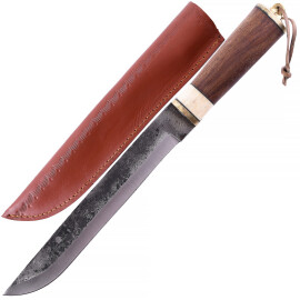 Vikinský nůž s dřevěnou rukojetí a pochvou