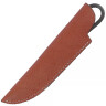 Hand-forged medieval utility knife with leather sheath