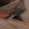 Geschmiedetes Messer, 440er Stahl mit Lederscheide, 19cm