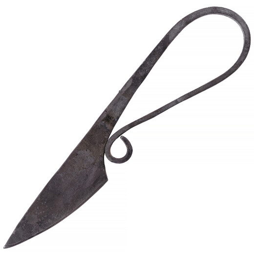 Utility knife, hand-forged