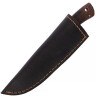 Knife with wooden shisham handle, Damascus steel blade