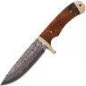 Damascus Steel Knife with leather sheath