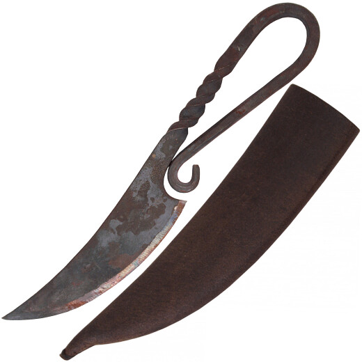 Medieval Practical Knife with leather sheath