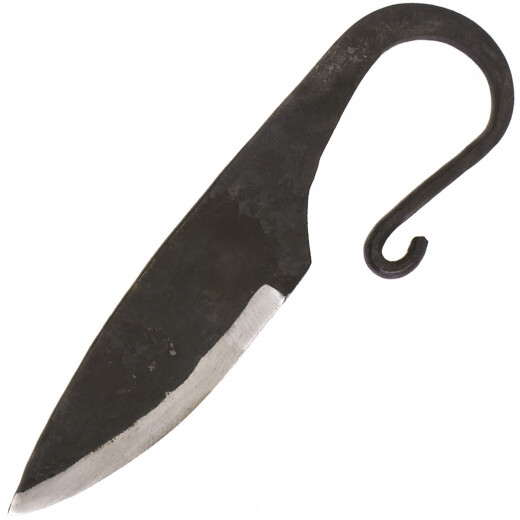 Ručně kovaný vikingský nůž s koženým pouzdrem