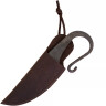 Ručně kovaný vikingský nůž s koženým pouzdrem
