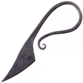 Středověký užitkový nůž 15cm, ručně kovaný
