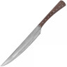 Kitchen knife with handle from shisham, 23,5cm incl. sheath