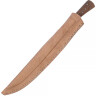 Kitchen knife with handle from shisham, 23,5cm incl. sheath