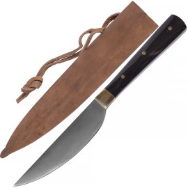 Jídelní nůž 17cm s rohovou rukojetí a pochvou