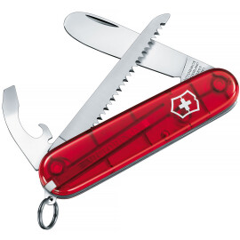 Dětský Švýcarský nůž My First Victorinox průhledný červený