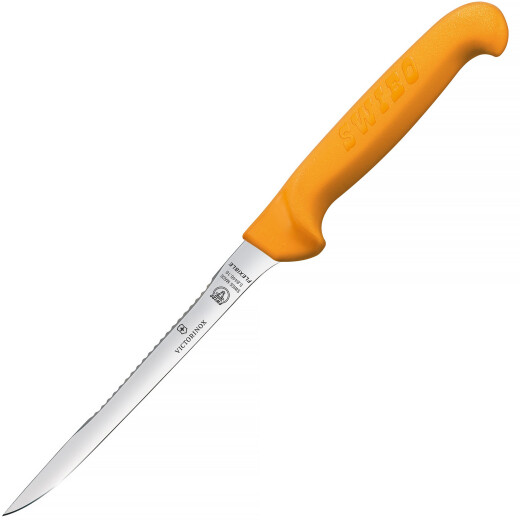 Fish-filetting-knife, small handle with scaler 276mm
