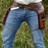 Westernový opasek na dva revolvery