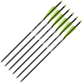 Bear Archery 6-Pack Truex Crossbow Arrows 20", Black