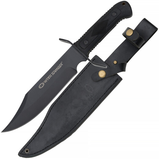 Witharmour bowie knife black coated