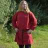 Červená tunika s dlouhým rukávem z bavlny