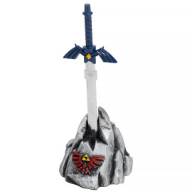Miniature sword Zelda on a stone base