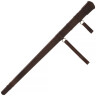 Jeden a půl ruční meč na šerm 107cm s hlavicí paraořech a dřevěnou pochvou