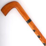 Wooden walking cane, hand-carved and painted - Sale