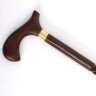 Traditional hand carved wooden walking cane