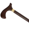 Traditional hand carved wooden walking cane