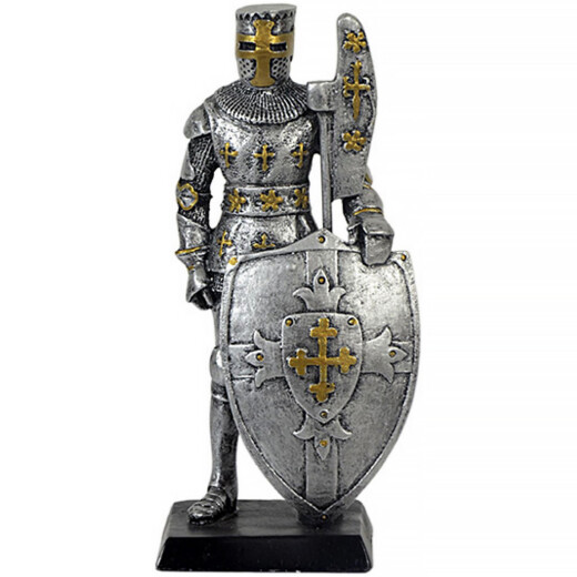 Knight with great helm, halberd and shield