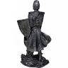 Ritter Figur mit Schwert und Schild silberfarben