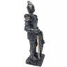 Knight figure with sword and shield silver, richly decorated