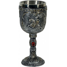 Goblet with Mounted Knight
