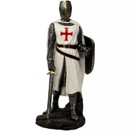 Templer Ritter Figur mit Schwert und Schild