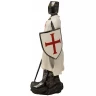 Templar knight figure with sword and shield