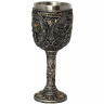 Křižácký pohár, stříbrné barvy, částečně bronzovaný