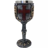 Goblet with knight's coat of arms and Templar cross
