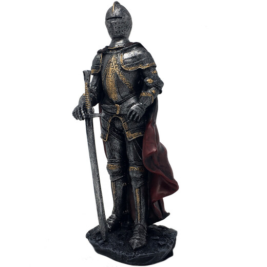 Knight with red cape and sword