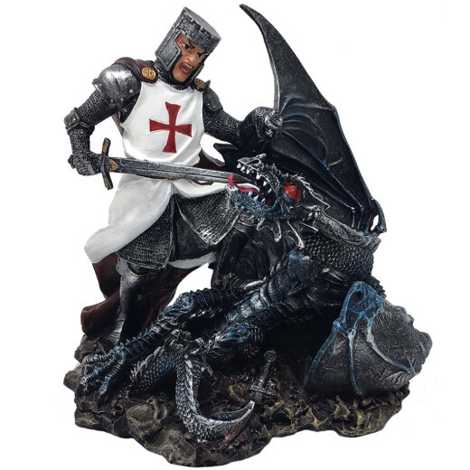 Knight fights with dragon figure - Sale
